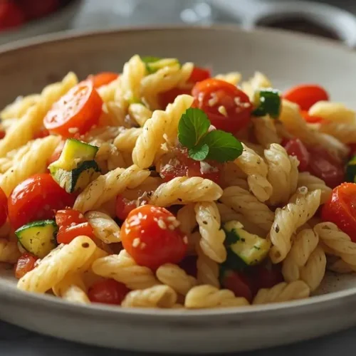 Summer Vegetable Orzo Pasta recipe