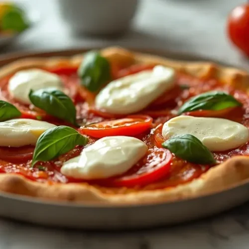 Tomato Burrata Pizza recipe
