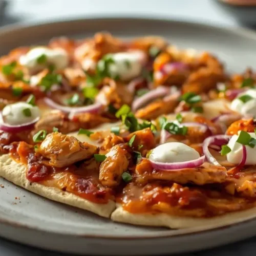 BBQ Chicken Flatbread Pizza recipe