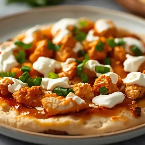 Buffalo Ranch Chicken Flatbread recipe