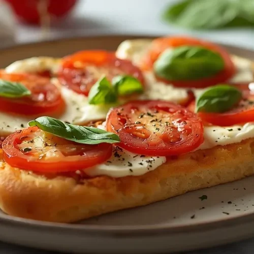 Caprese French Bread Pizza recipe