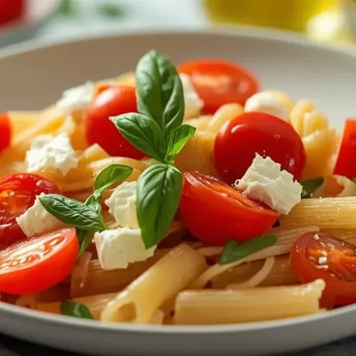 Cherry Tomato Feta Pasta Salad recipe