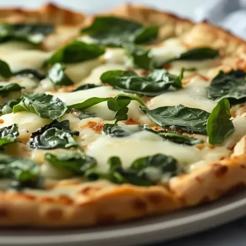 garlic spinach pizza recipe