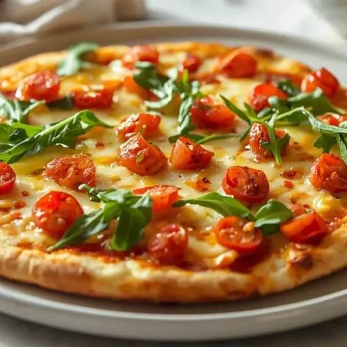 Hot Honey Chicken Flatbread Pizza recipe