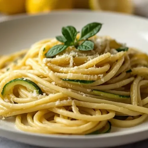 Lemon Zucchini Parmesan Pasta recipe
