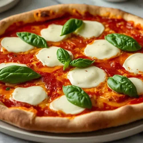 Margherita Sheet Pan Pizza recipe