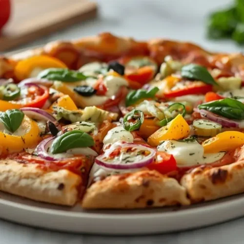 Mediterranean Vegetable Pizza recipe