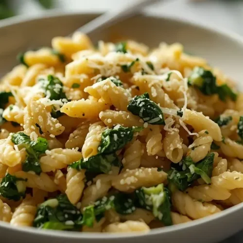 parmesan spinach orzo recipe