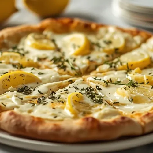Ricotta Lemon White Pizza recipe