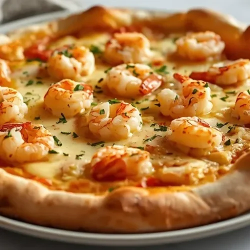 Shrimp Scampi Pizza recipe