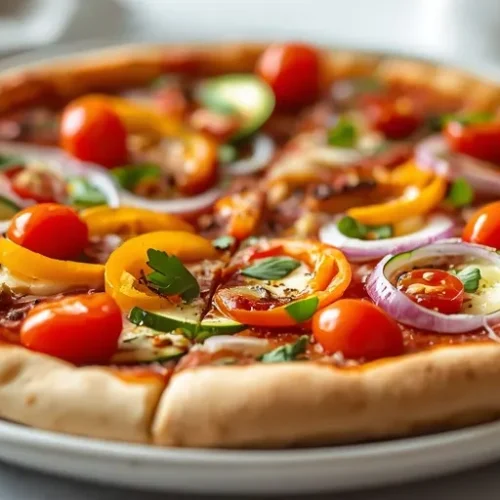 Veggie Sheet Pan Pizza recipe