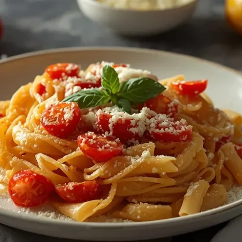 Creamy Tomato Garlic Pasta recipe