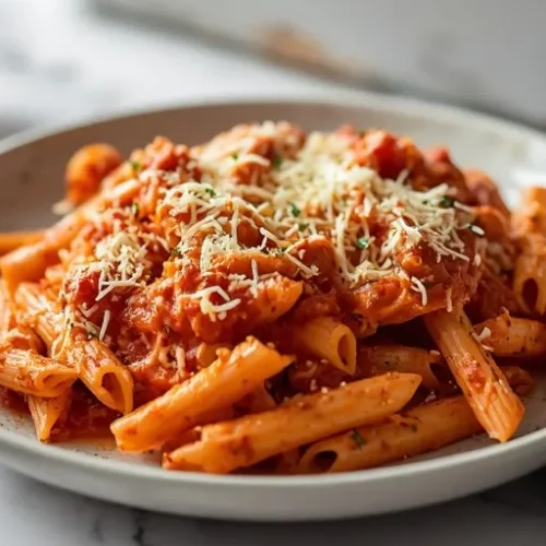 Cheesy Tomato Pasta Bake recipe