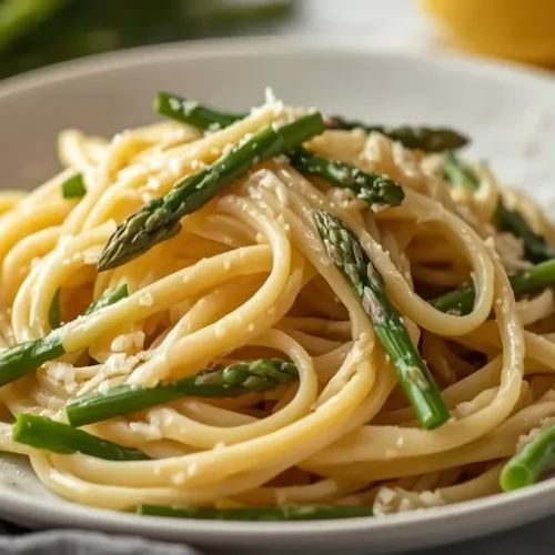 creamy lemon asparagus pasta recipe