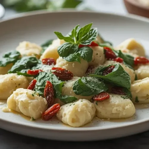 Creamy Spinach Gnocchi recipe