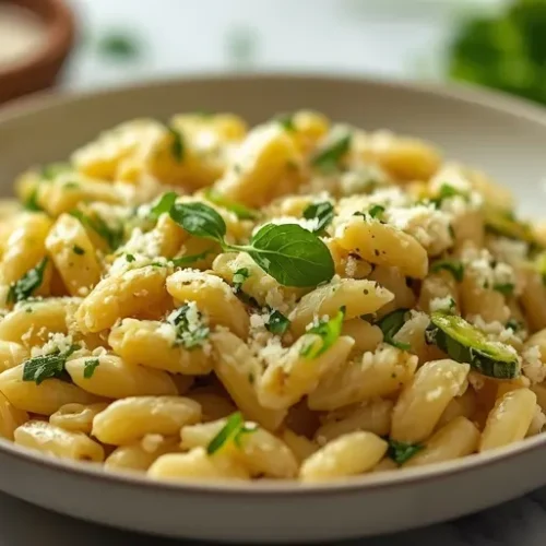 Creamy Zucchini Orzo recipe