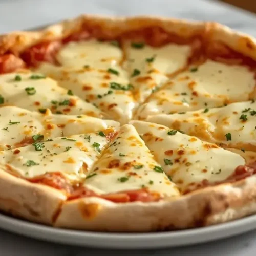 Garlic Butter Cheese Pizza recipe