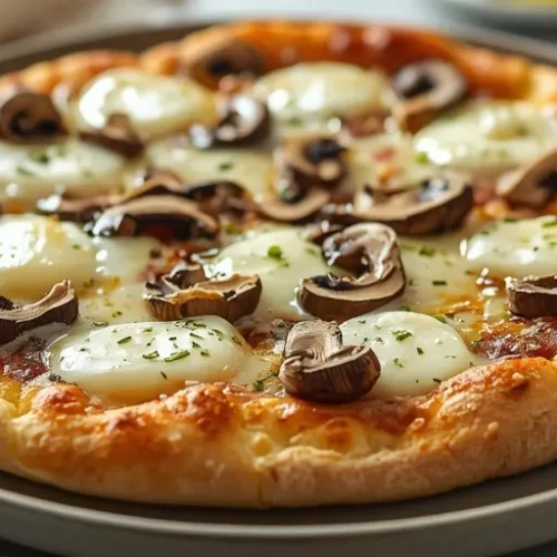 Garlic Mushroom Flatbread recipe