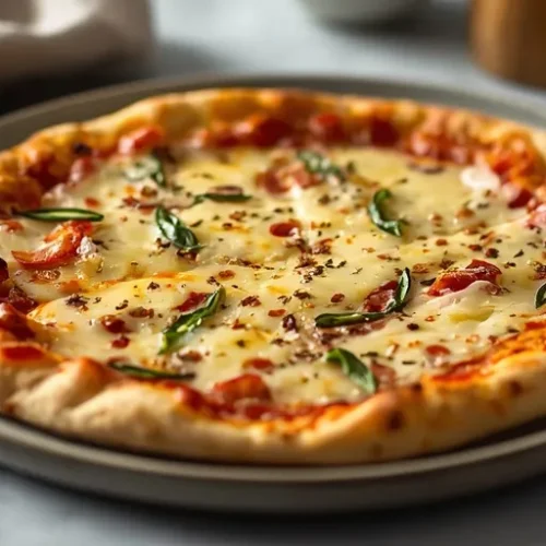Garlic Parmesan Flatbread Pizza recipe