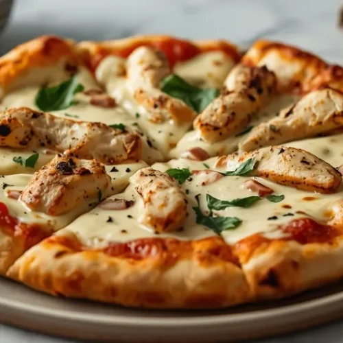 homemade chicken alfredo pizza recipe