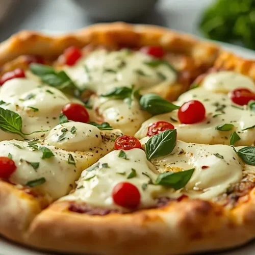 homemade garlic herb white pizza recipe
