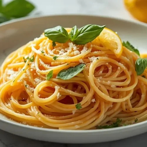 Lemon Basil Spaghetti recipe