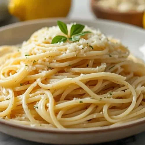 Lemon Garlic Angel Hair Pasta recipe