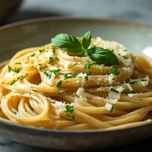 one pot creamy garlic parmesan pasta recipe