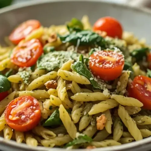 Summer Pesto Orzo recipe