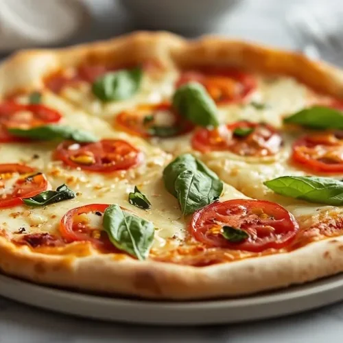 Tomato Basil Garlic Pizza recipe