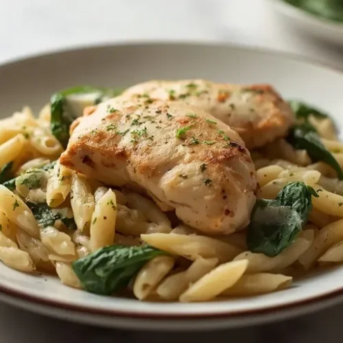 Creamy Lemon Chicken Orzo recipe