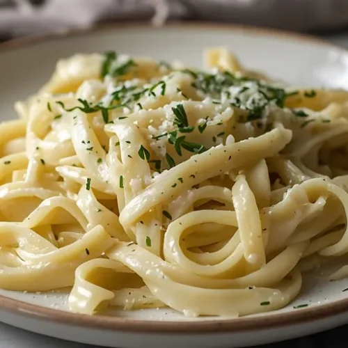 Creamy Roasted Garlic Alfredo Pasta recipe