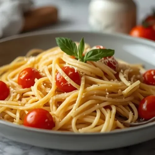 Garlic Butter Cherry Tomato Pasta recipe