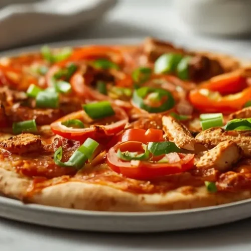 Grilled Chicken Fajita Pizza recipe