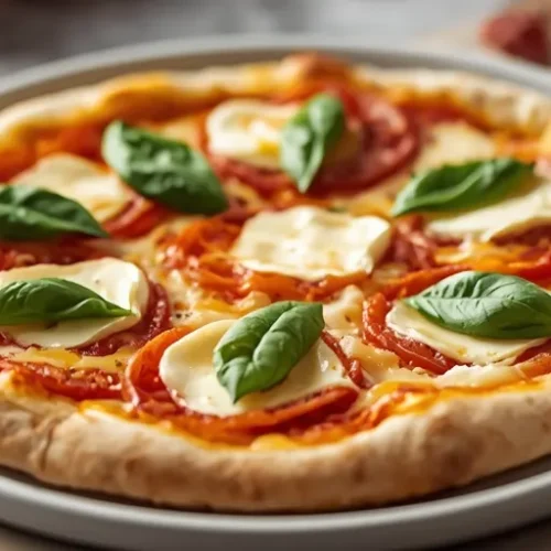 Grilled Chicken Margherita Pizza recipe