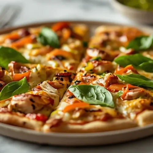 Grilled Chicken Pesto Pizza recipe