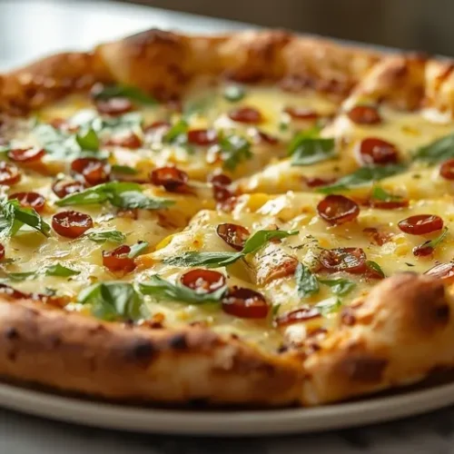 homemade cheesy garlic bread pizza recipe