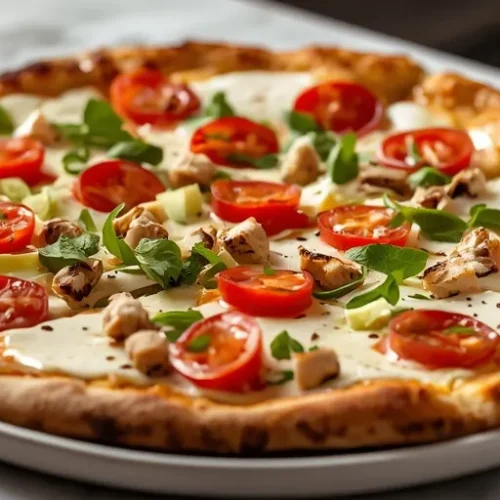 homemade chicken caesar pizza recipe