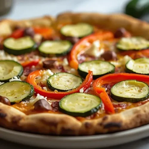 homemade roasted vegetable pizza recipe