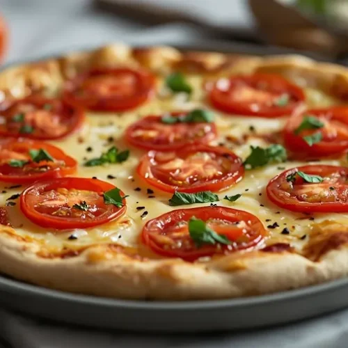 homemade tomato garlic flatbread recipe