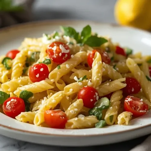 Lemon Basil Pasta Salad recipe