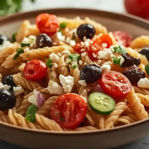 mediterranean greek pasta salad recipe