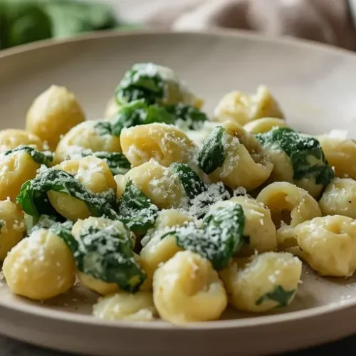 One Pot Creamy Spinach Gnocchi recipe