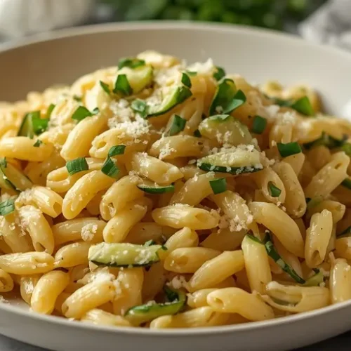 One Pot Creamy Zucchini Orzo recipe