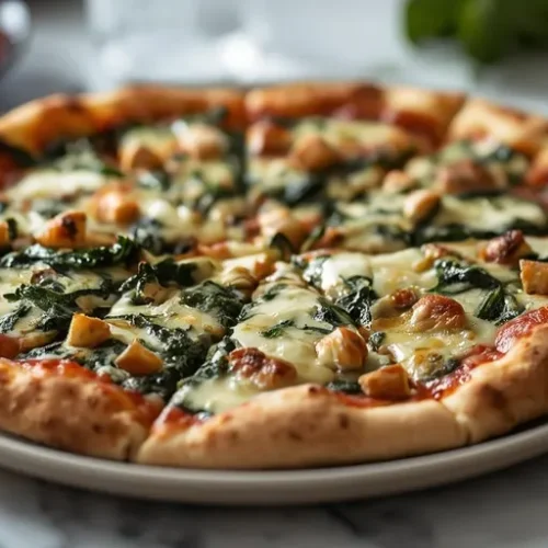 Spinach Artichoke Pizza recipe
