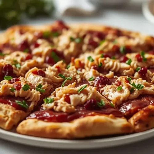 Thanksgiving Leftovers Pizza recipe