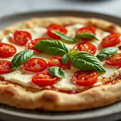 Tomato Basil Ricotta Flatbread recipe